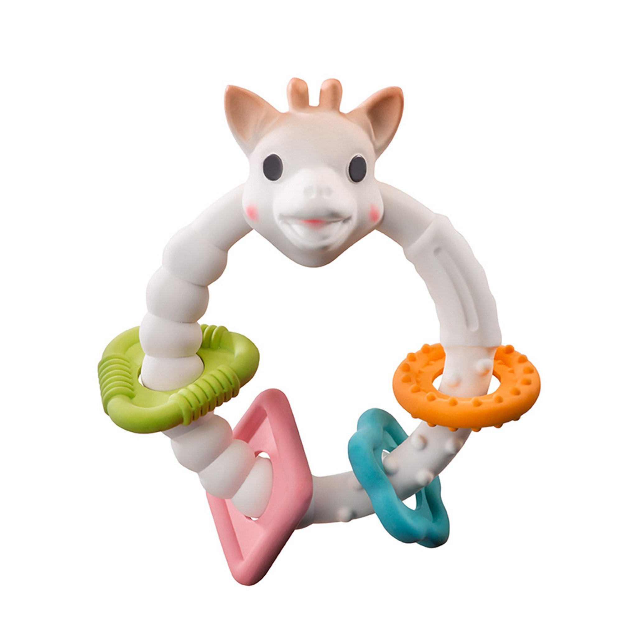 Sophie So Pure Color Teething Ring Fredericksburg Natural Baby